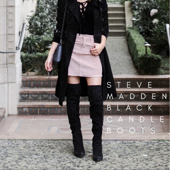 Steve Madden Shoes - Steve Madden Black 'Candle' Over-The-Knee Boot